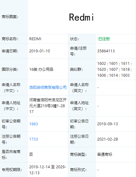 Redmi商标被抢又遭遇上诉失败，网友：叫Hongmi吧！