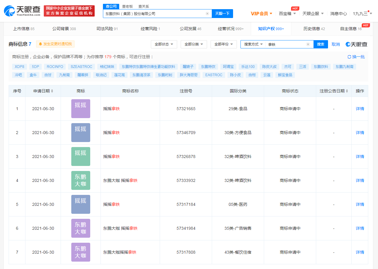 东鹏特饮注册摇摇拿铁商标，企业注册商标有什么好处？