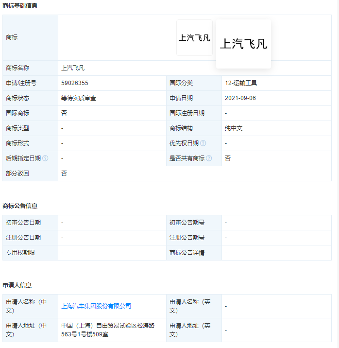 上汽集团拟设立飞凡汽车，独立运作原有R品牌