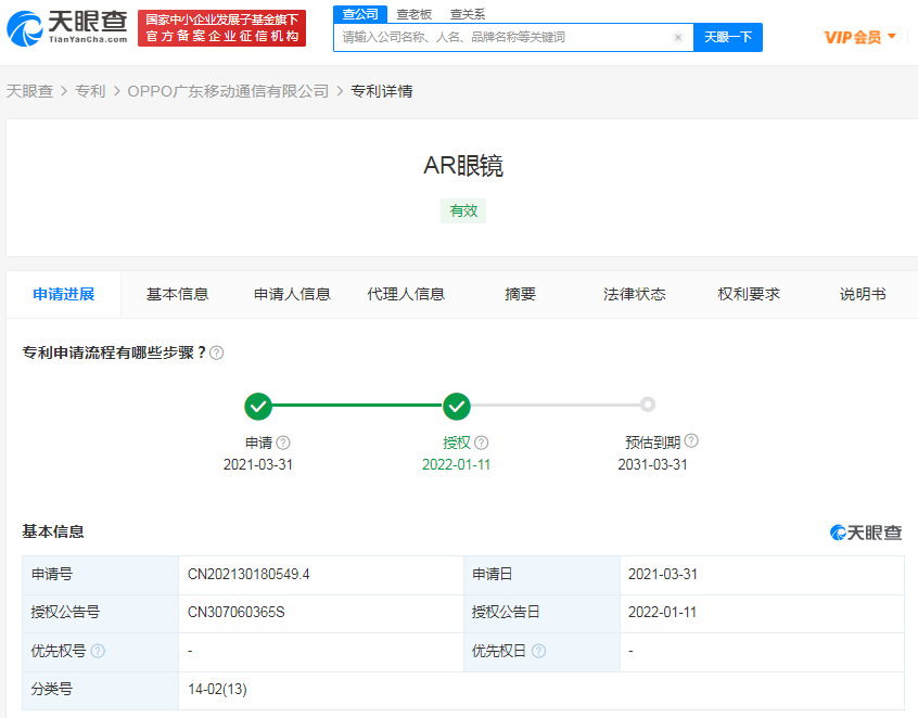 OPPO获AR眼镜外观专利授权，专利申请去哪个部门？