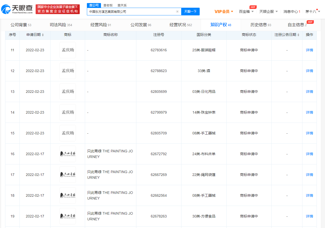 只此青绿出品方申请孟庆旸商标，商标注册申请需要注意什么？