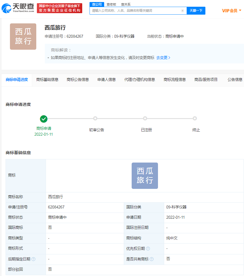 美团再次申请西瓜旅行商标，注册商标如何取名字？