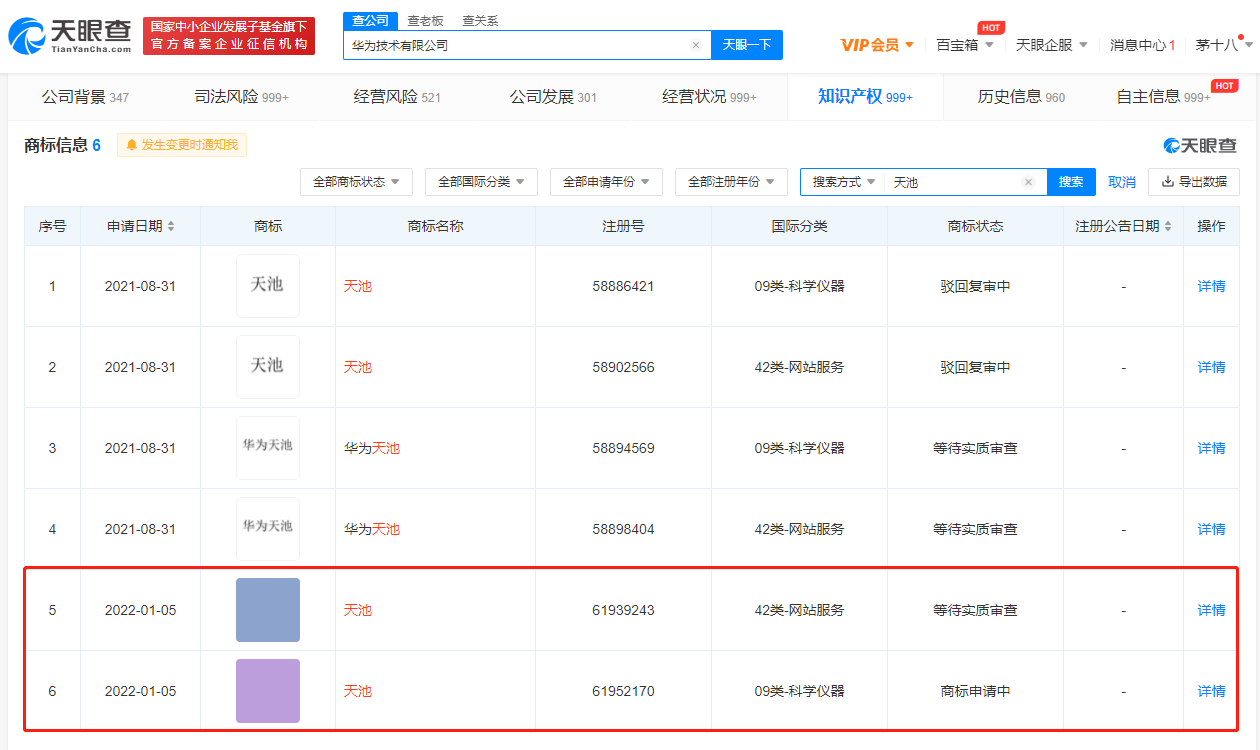 华为再次申请天池商标，商标注册申请前要注意什么？