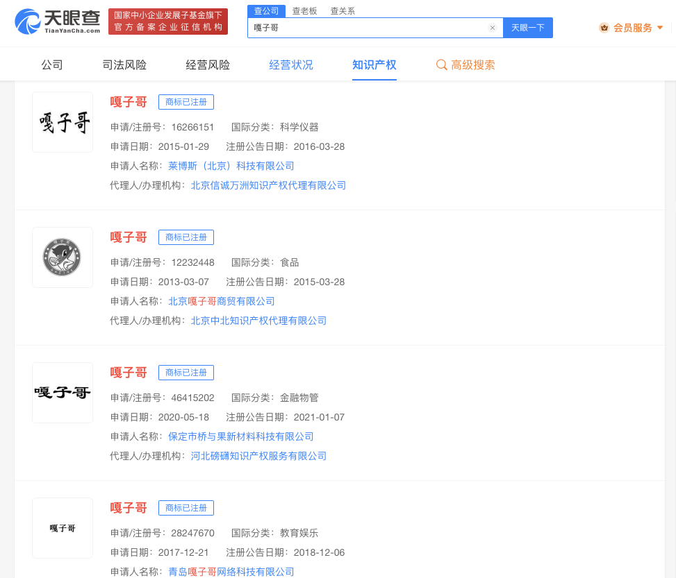 嘎子哥已被注册商标，商标注册申请有哪些流程？